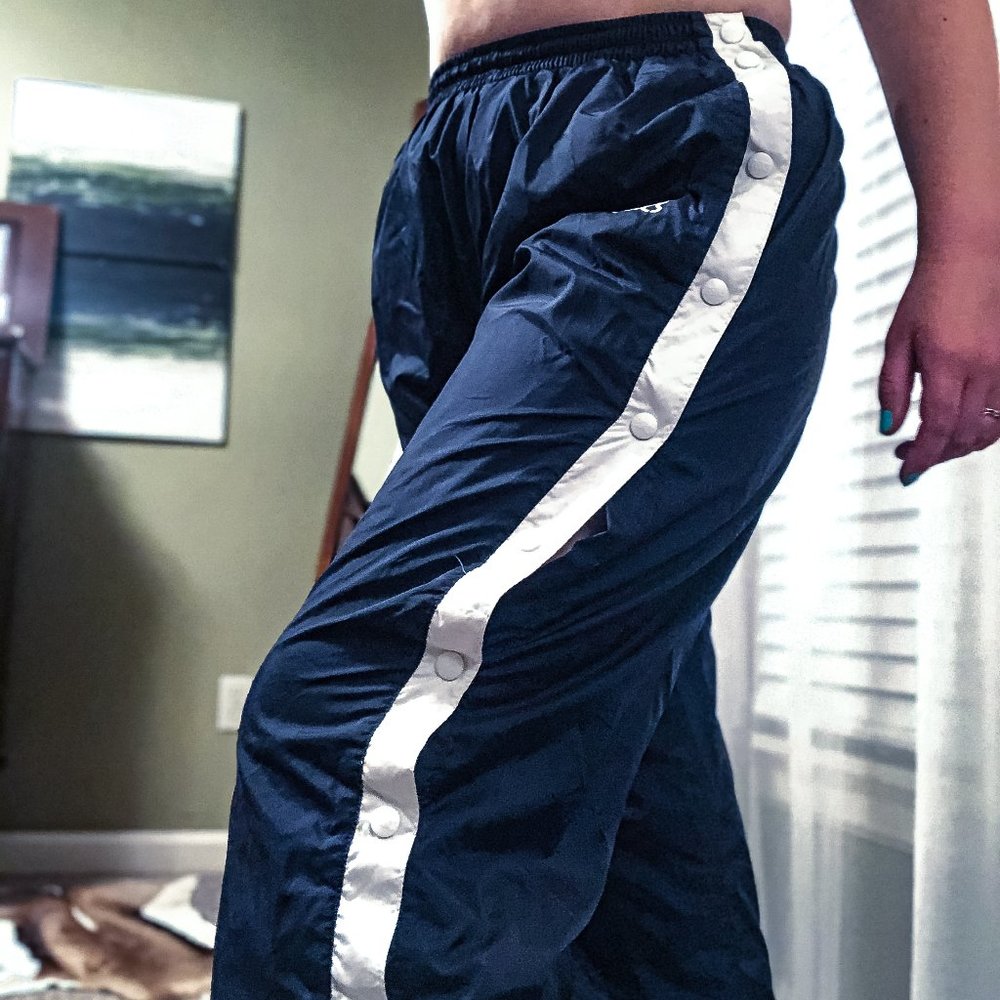 Snap Off Navy Sport Pants by Asics